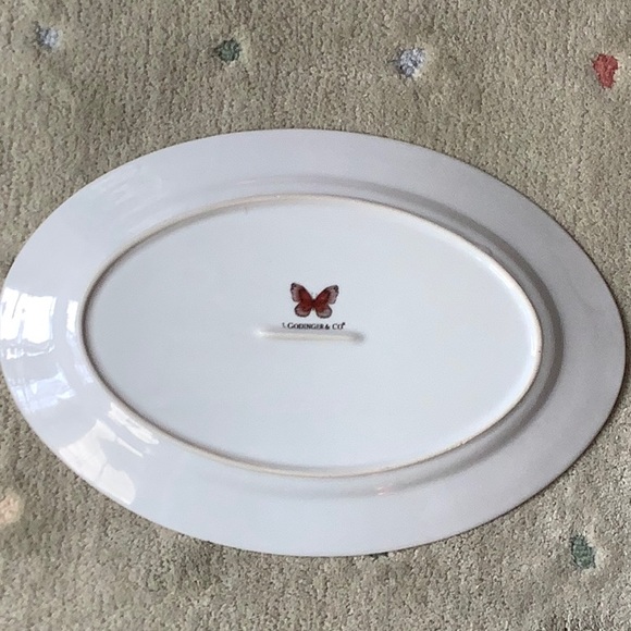 I. GODINGER & CO Butterfly Garden Platter - Picture 3 of 6